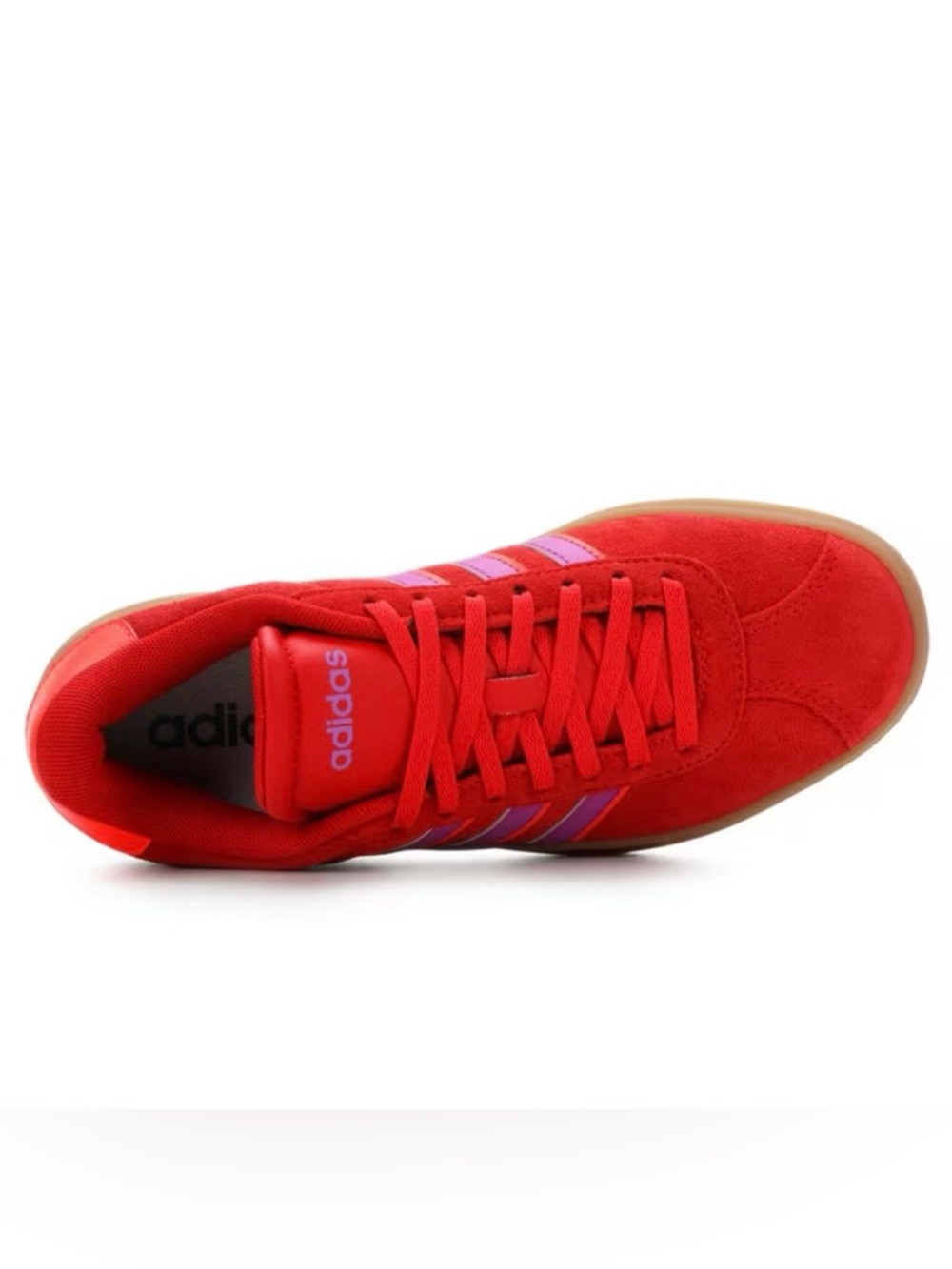 Adidas VL Court 3.0 Bold Platform Sneakers Red / Pink / Gum Women’s - Picture 6 of 14